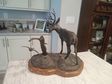 Signed g l Gunther Bronze Stag