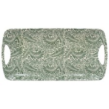 LEONARDO WILLIAM MORRIS LARKSPUR SANDWICH MEDIUM MELAMINE TRAY WITH HANDLES