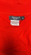 Hanes Top T-Shirt Red XLarge