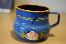 small metal floral decorated jug- Barge Ware