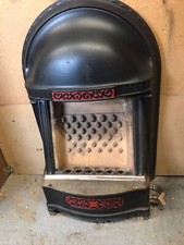 Antique Cast Iron Gas Fire - Canon Bilston