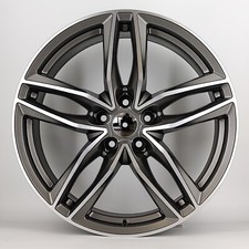 18"rs6 c gunmetal pol alloy wheels vw golf audi/vw/tt/t4/a4/a3/a6/skoda + tyres
