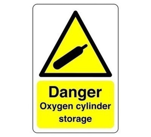Danger oxygen cylinder - danger,