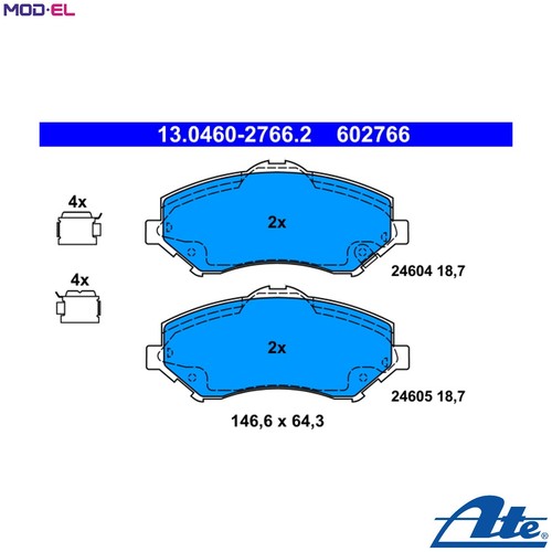 Brake pad set disc - brake,