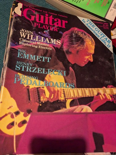 Vintage 1980 guitar player - vintage,