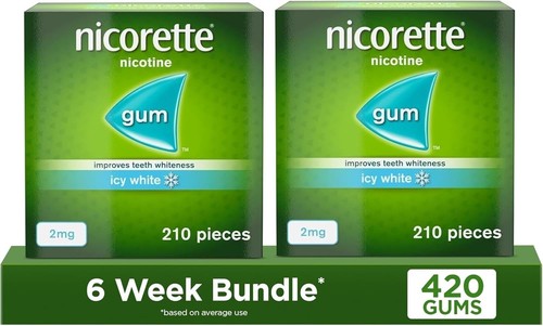 Nicorette icy white 2mg - white, gum