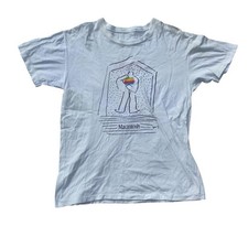 Vintage single stitch apple macintosh graphic print t shirt small