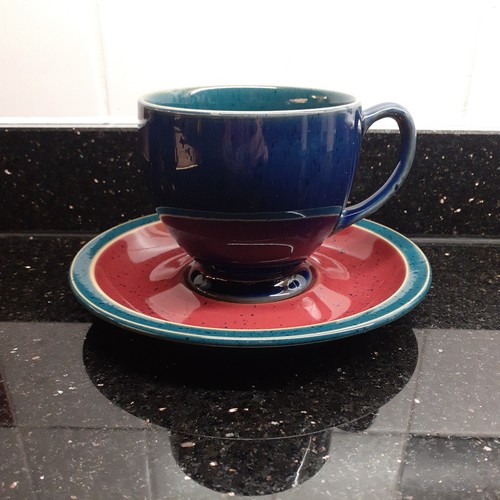 Denby harlequin cup saucer - denby,