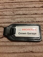 Vintage Honda Crown Garage Car Keyring Keychain Collectable Leather 