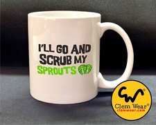 Rik Mayall Bottom mug I'LL GO AND SCRUB MY SPROUTS funny Cup Coaster Coffee Gift