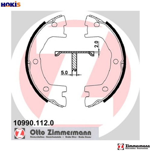 Brake shoe set parking - shoe,