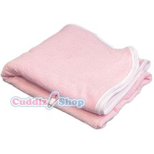 Cuddlz Pink 48 x 48 Inch 122x122cm Terry Towelling Adult Washable Nappy Diaper 