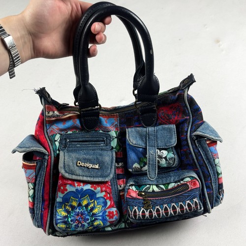 Vtg desigual y2k patchwork - desigual,