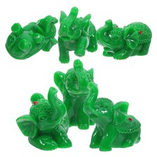 6 Pcs Elephant Statues Home