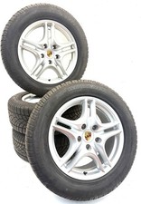 Porsche 955 957 Cayenne 18" Turbo Alloy Wheels & Dunlop Winter M+S Tyres