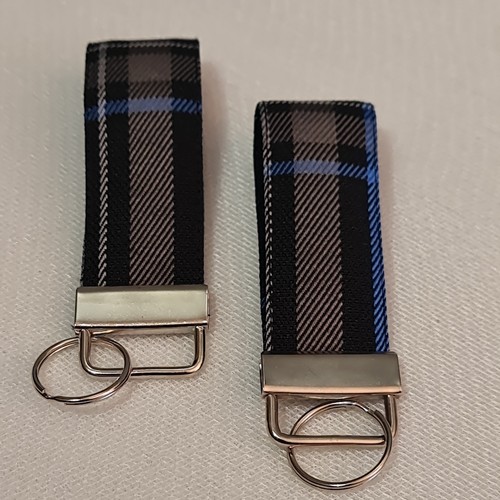 Fabric blue stripe tartan - blue,