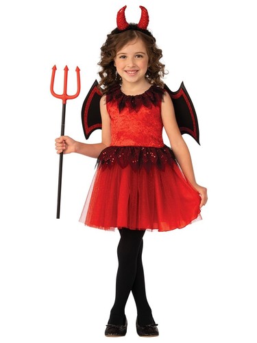 Girls devil costume red - costume,