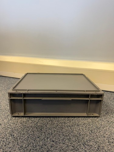 Used grey plastic storage - 2,
