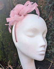 Dusky Pink Swirl Fascinator