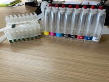 Empty CISS ink cartridges for Epson R800 R1800 with ARC chip T0540 - T0549