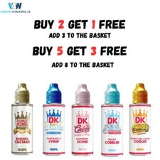 Donut King E Liquid Vape Juice 100ml Nicotine Free 0mg 70/30 VG/PG - Donut King