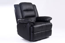 LOXLEY BONDED LEATHER RECLINER ARMCHAIR SOFA HOME LOUNGE CHAIR RECLINING GAMING