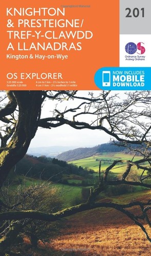 Explorer map knighton - os, (201)