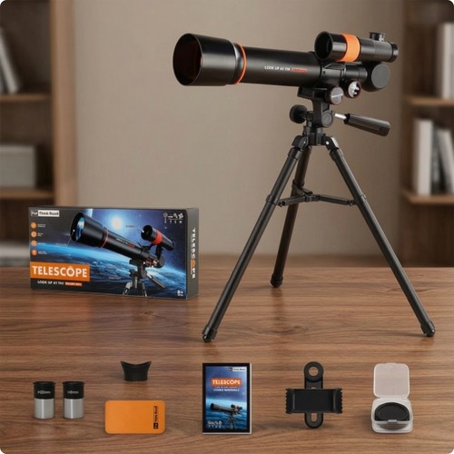 Telescope with tripod clear - tripod,