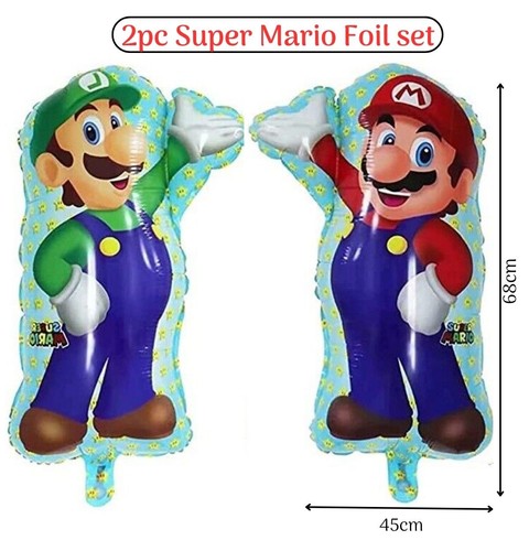 2pc super mario bros - super, foil