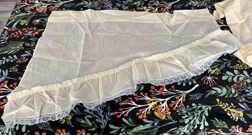 Vintage cottage curtain - vintage,