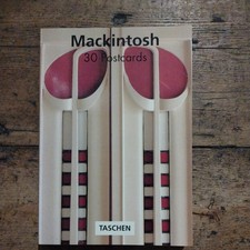 Charles Rennie Mackintosh Postcard Book of 30 postcards.