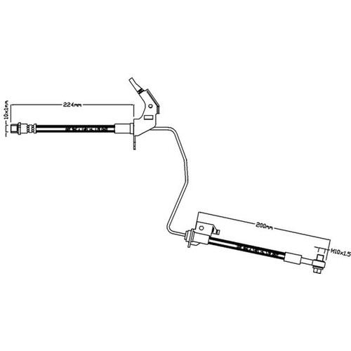 Abtex brake hydraulic hose - brake,