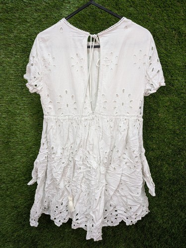 Zara women white broderie - zara, women's