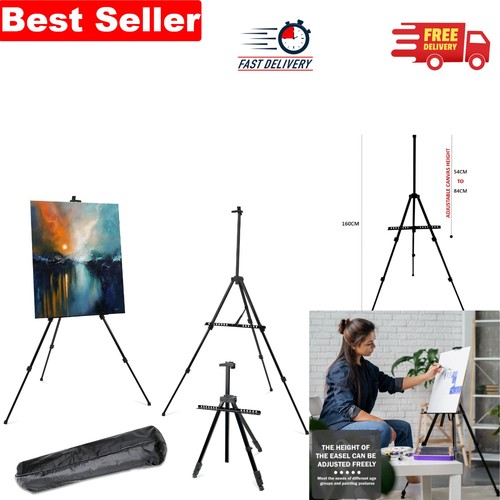 160cm adjustable metal easel - 160cm,