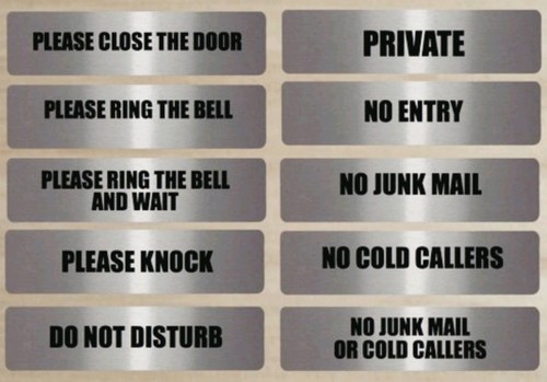 Personalised door sign - door,