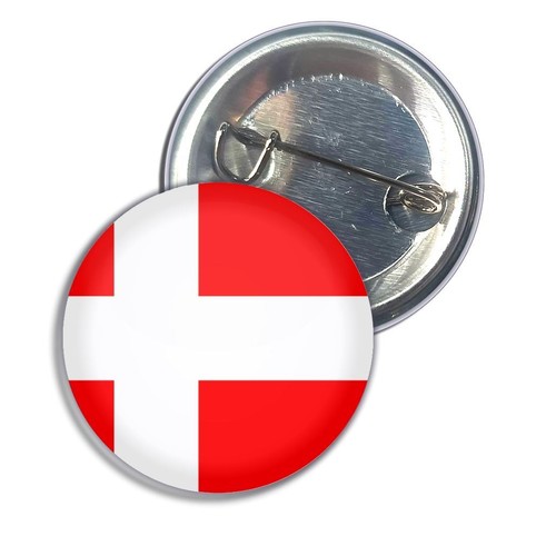 Denmark flag button badge pin - denmark,