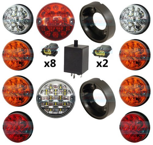Complete 10x coloured led - 10x,