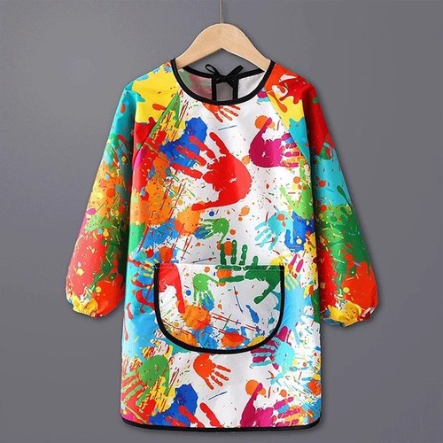 Kids waterproof art apron - kids, long