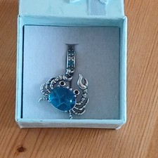 Blue Crab Pendant Charm For