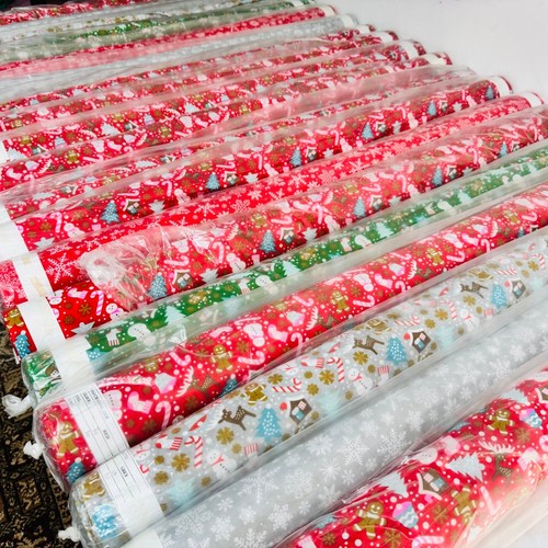 Christmas poly cotton fabric - christmas,