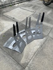 3x Silver Bicycle Bike Display Floor Stand Racks