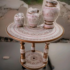Hand Painted Wood Art Round