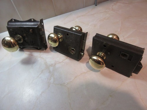 Vintage rim locks with - 3,