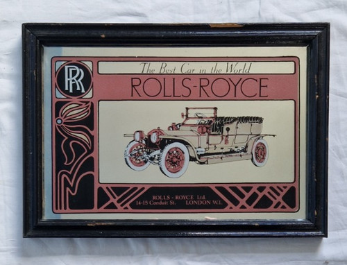 Vintage rolls royce framed - royce,