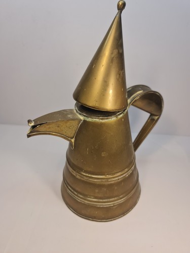 Vintage islamic brass coffee - vintage,