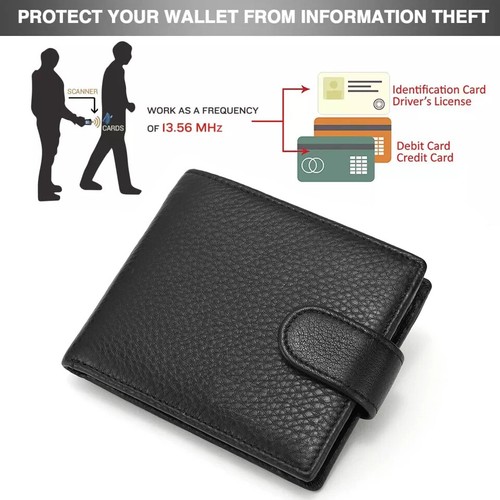 Gents black rfid wallet - gents,