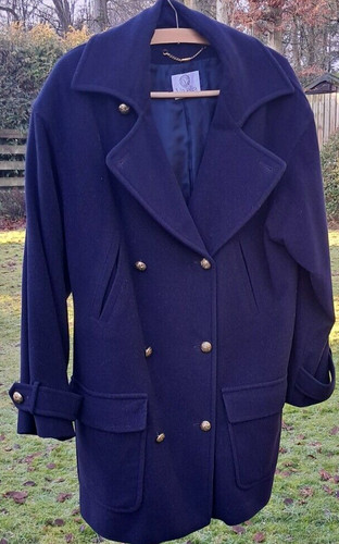 Vtg viyella navy double - vtg,