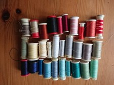 Vintage Sewing Threads Mostly Gutermann, Coats, Drima Assorted Colours 30 Reels