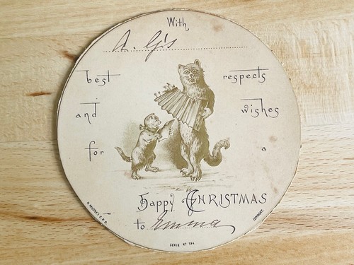 Singing cats antique - singing,