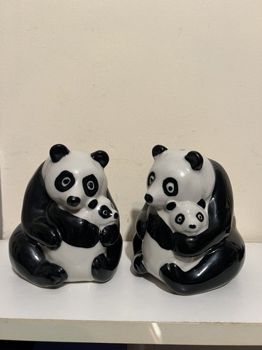 Pair wade panda money boxes - money,